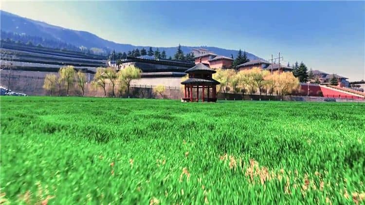 西安霸陵墓園新區在建筑和設施方面有哪些特色？